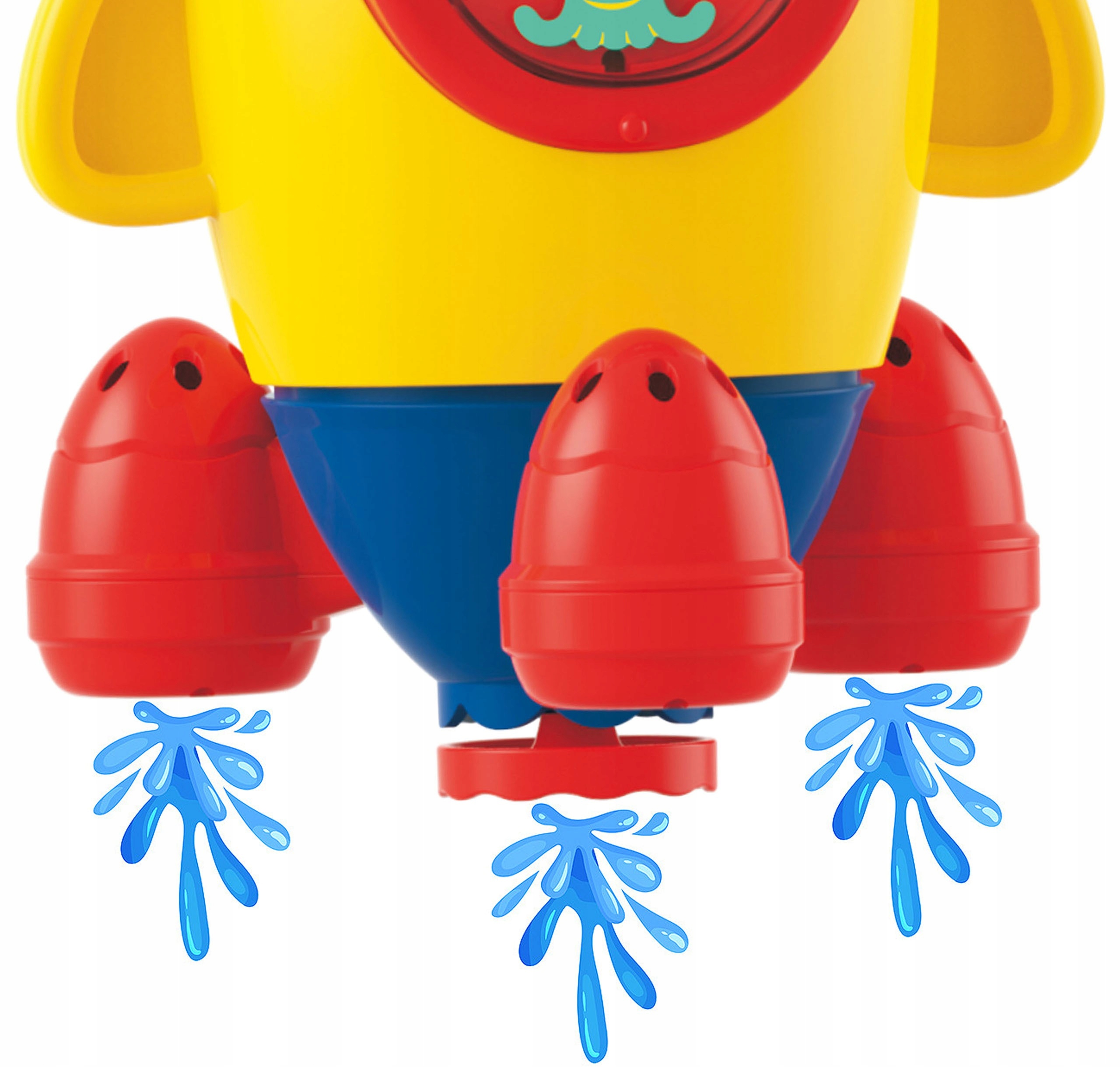 ZABAWKA DO KĄPIELI FONTANNA INTERAKTYWNA PRZELEWOWA RAKIETA WOOPIE Wiek dziecka 12 m +