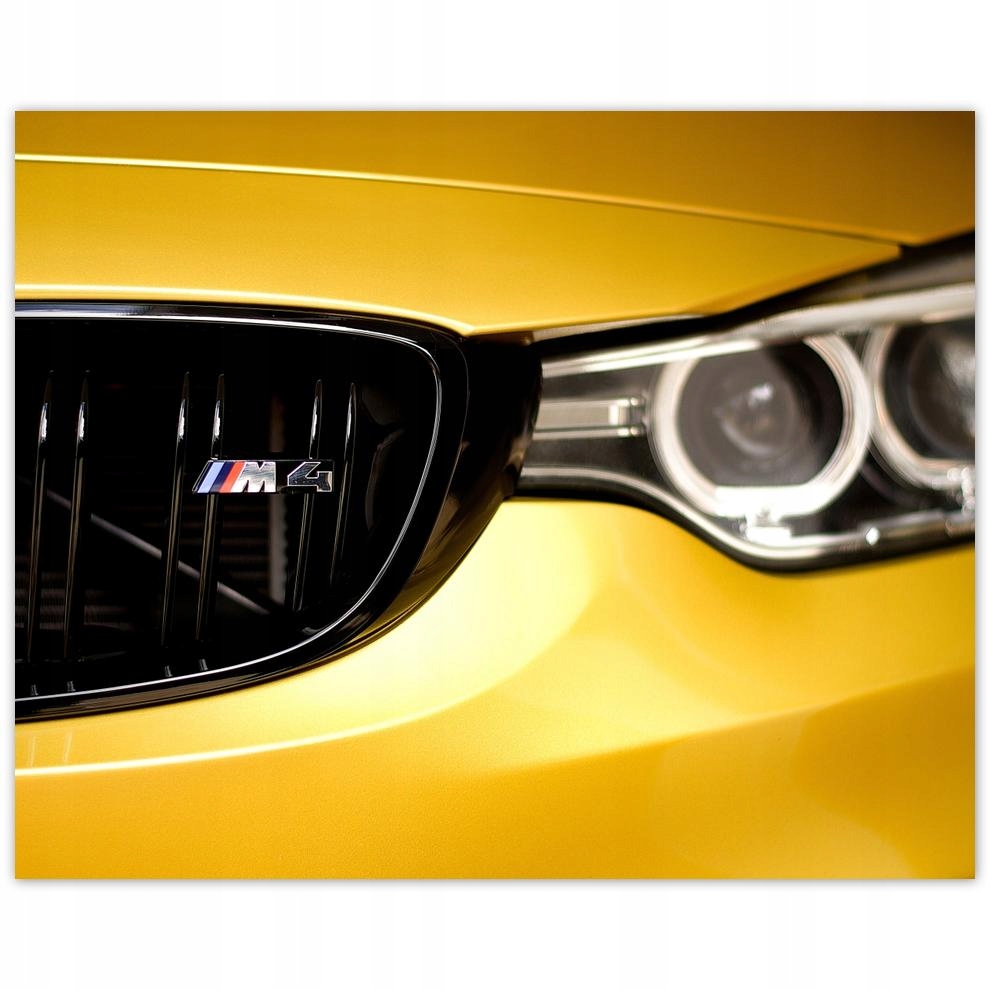 

Plakat 50x40 Żółte Bmw