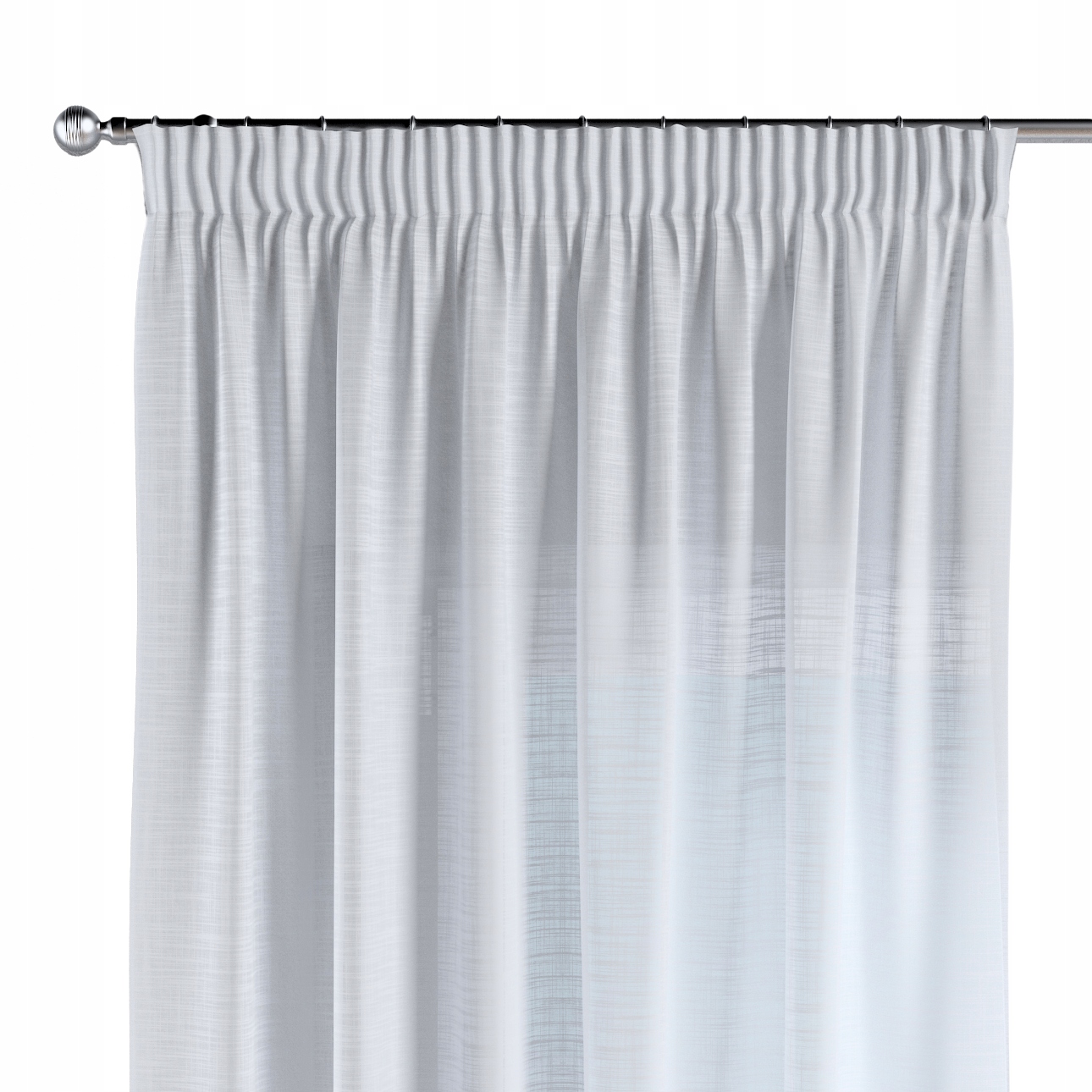 Záves na vlnitej páske 1 ks 140x260 cm biely