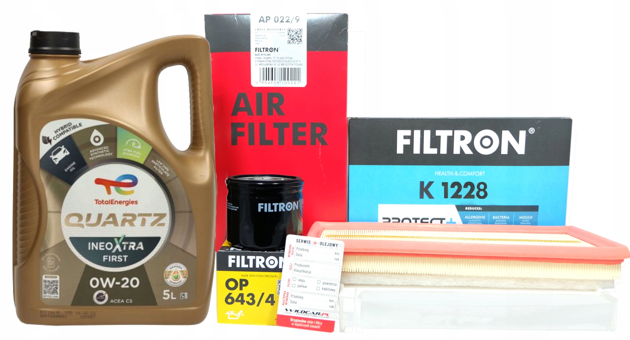3 Filtre olej Total Fiat Tipo 1.5 T4 Hybrid 131