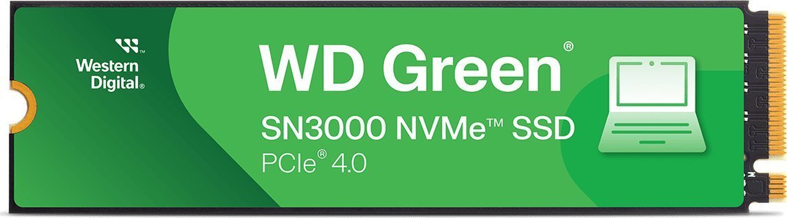 Wd Green Ssd 1TB SN3000, PCIe Gen4x4, M.2 2280, (R:5000/W:4200 MB/s)