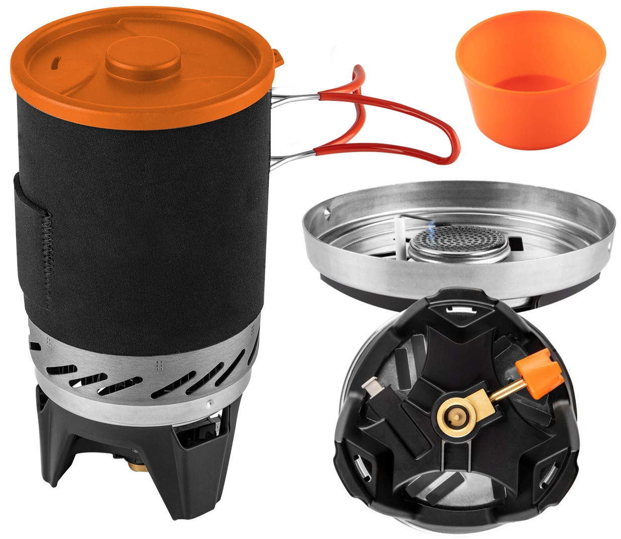 Neo Turistický Plynový Vařič Hořák Talíř 3V1 Chladič 63-151