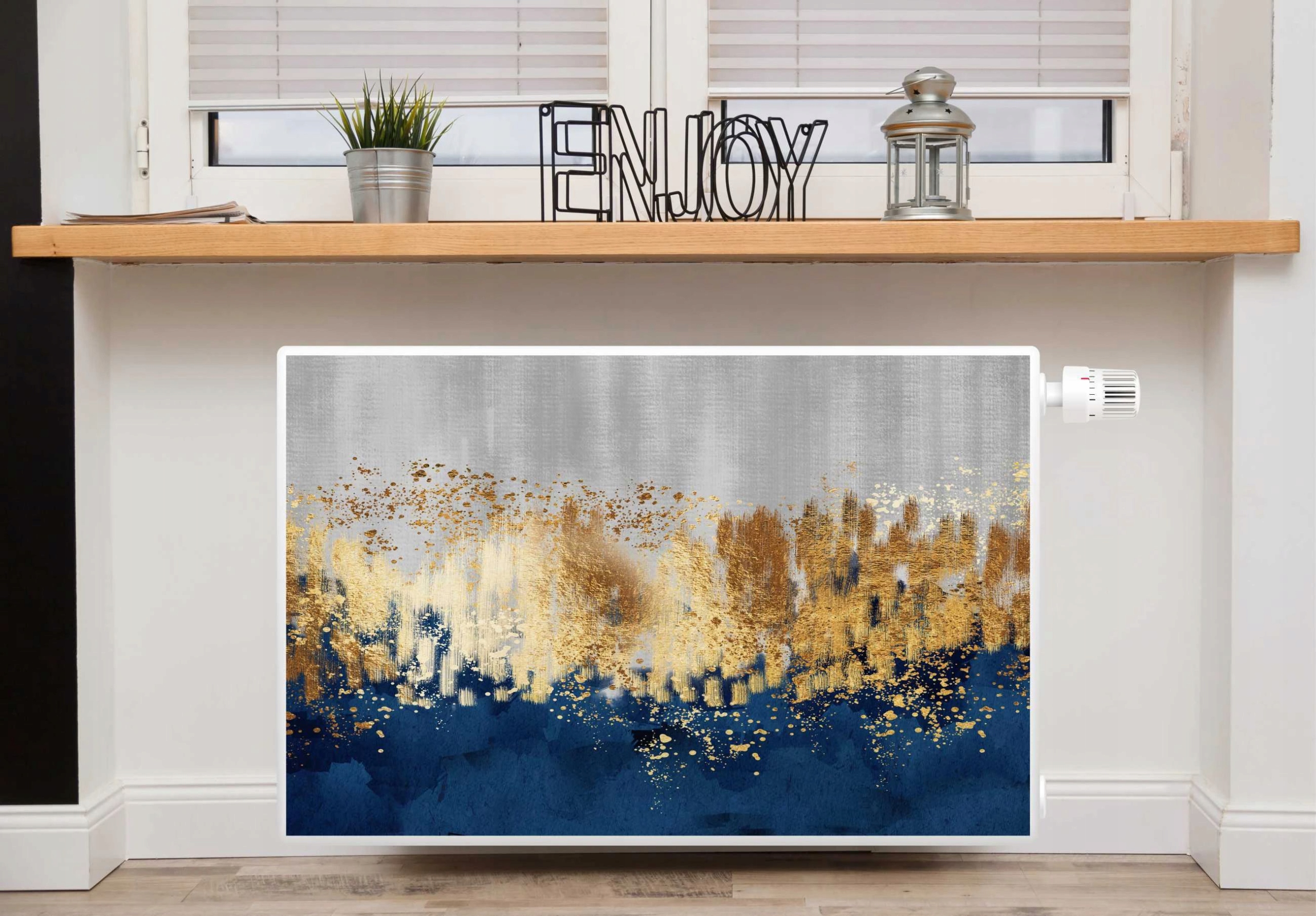 Podložka na radiátor Masky na radiátory Ozdobná krytka Zlato 60x100