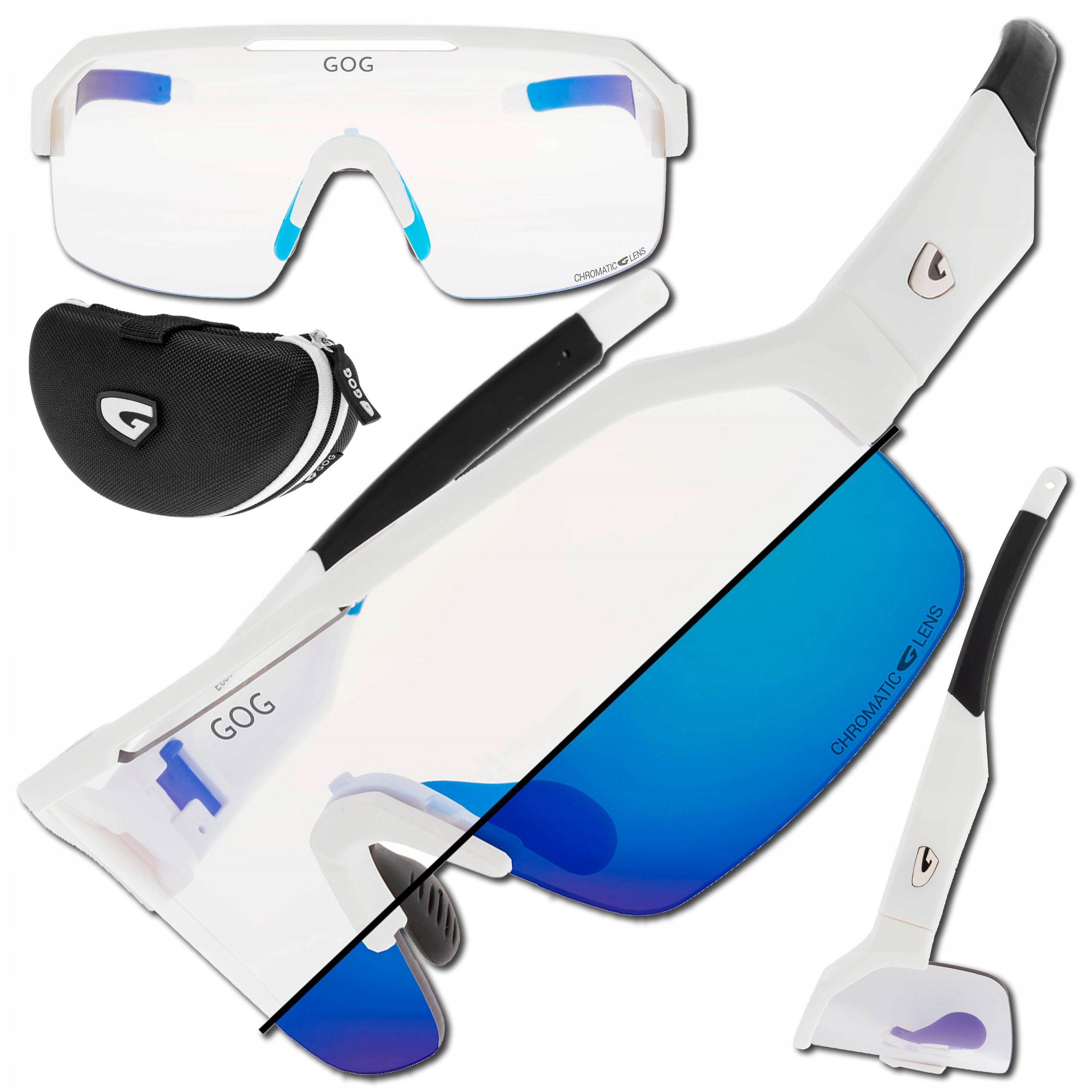 Sportovní Cyklistické Brýle Gog Thor E600-4C Velké Sklo S Fotochromem Pouzdro