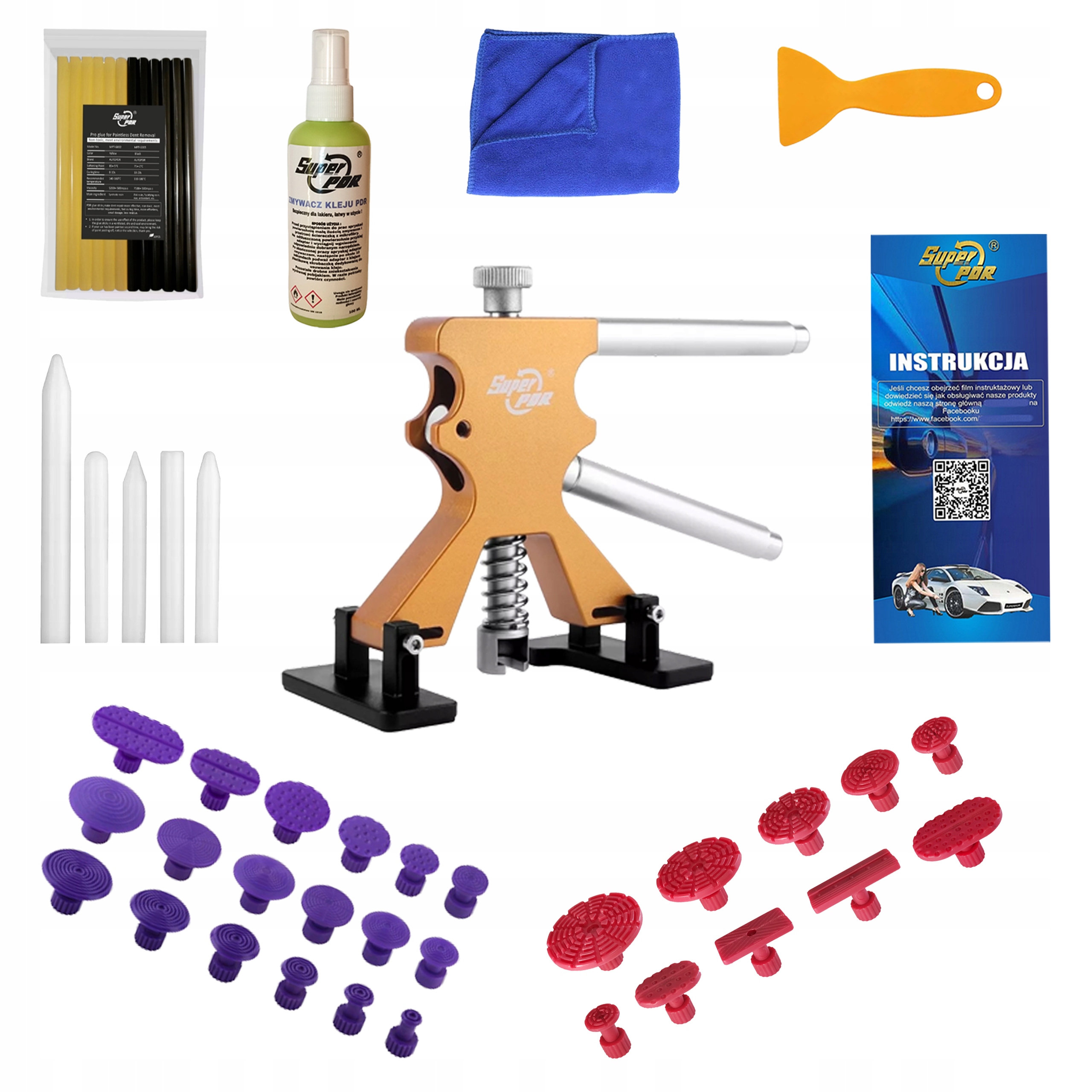 Sada pro vytahování promáčklin Pdr Puller odlakovač