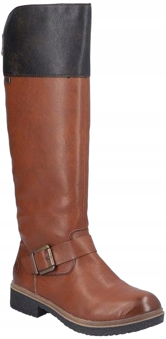 Rieker Dámské Kozačky Na Zip Hnědé Až Ke Kolenům 38 J0C