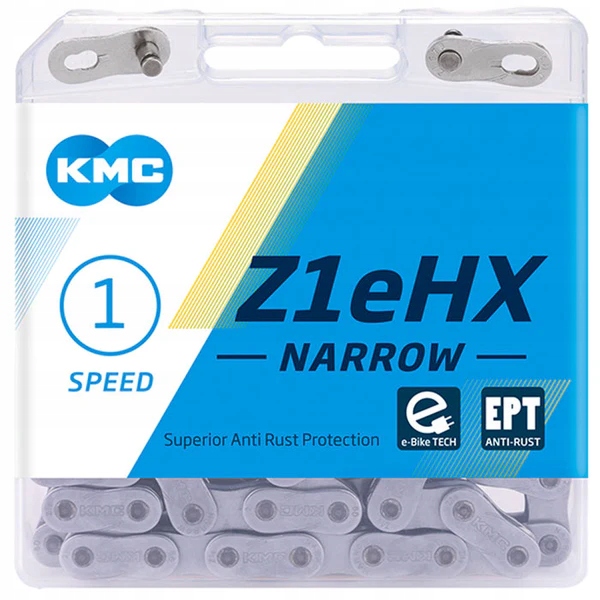 Łańcuch Kmc Z1eHX Narrow wąski nierdzewny 1's E-bike elektrycznych 112og.