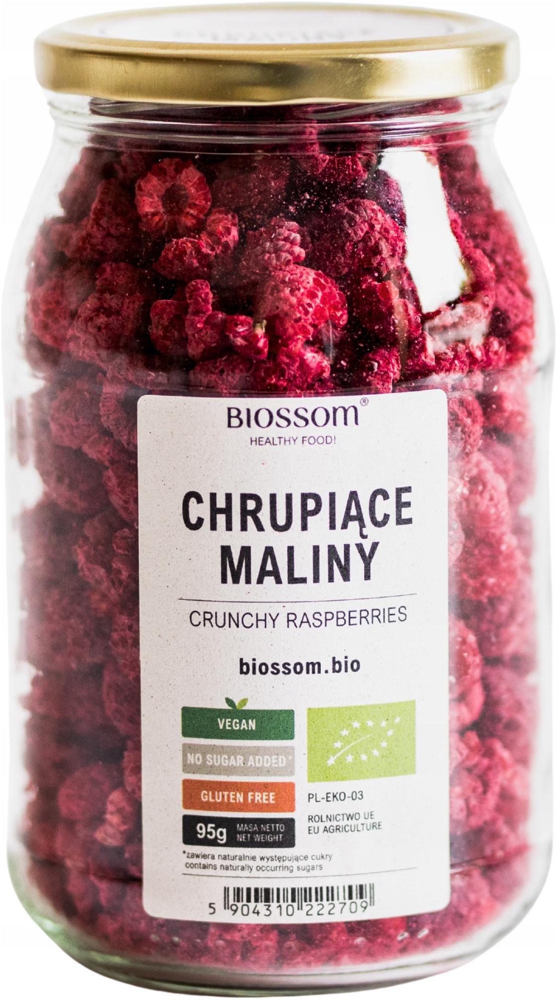 Bio Maliny Lyofilizované Celé Ovoce 95 G Malina Lyofilizovaná Celá Polská