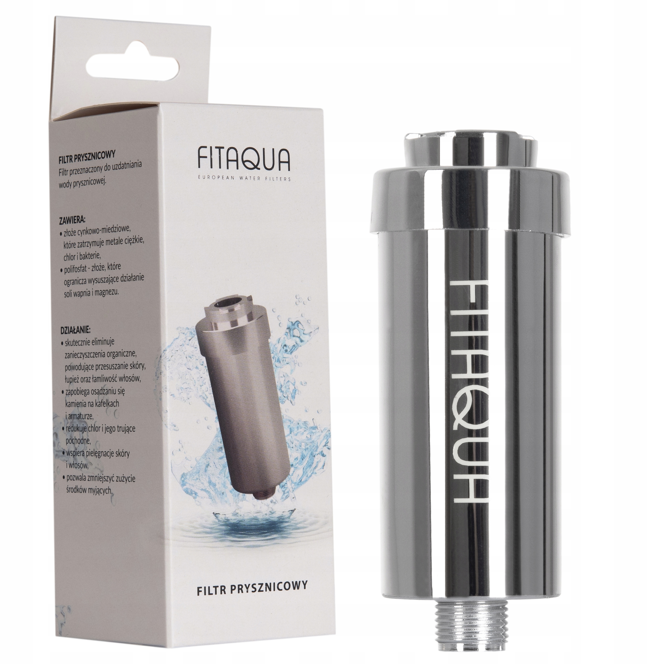 Filtr Prysznicowy Fit Aqua Awf-swr-p Chrom Silver