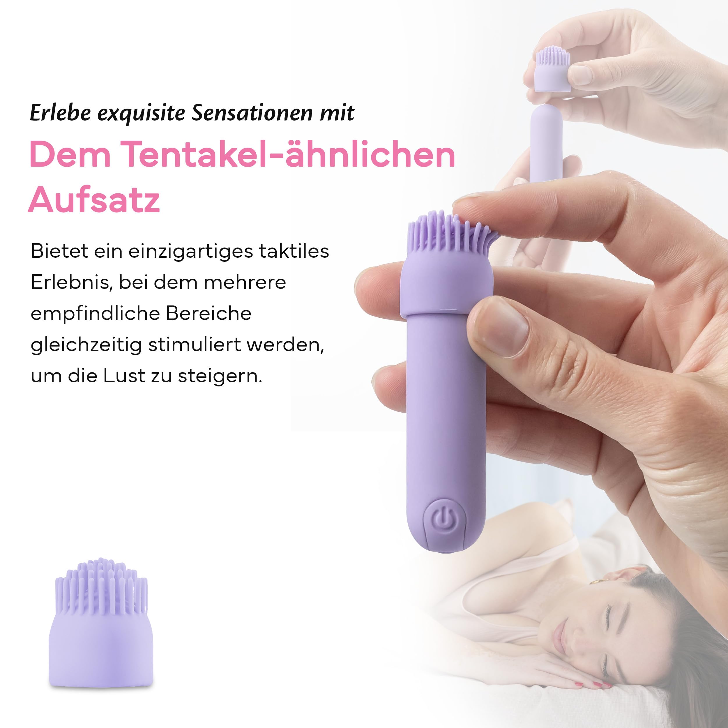 FAE Mini Wibrator Dla Kobiet Stymulator Klitorisu i Punktu G 10 Trybów — miniatura 4