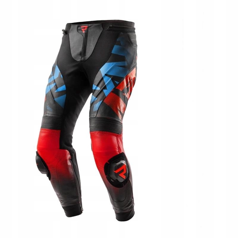 Pánske motocyklové nohavice Rebelhorn Inferno Blue Red Darčeky
