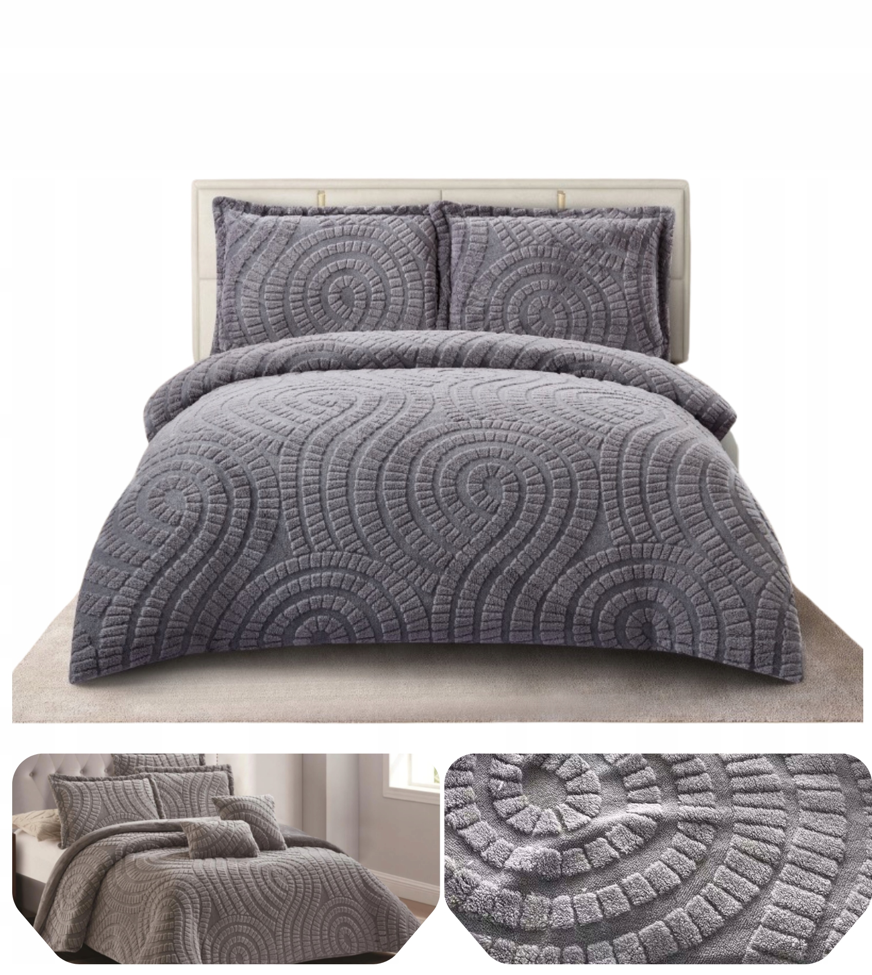 Komplet Pościeli 160x200 +2x70x80cm Miś Puchata Komplet Efekt 3D 230g