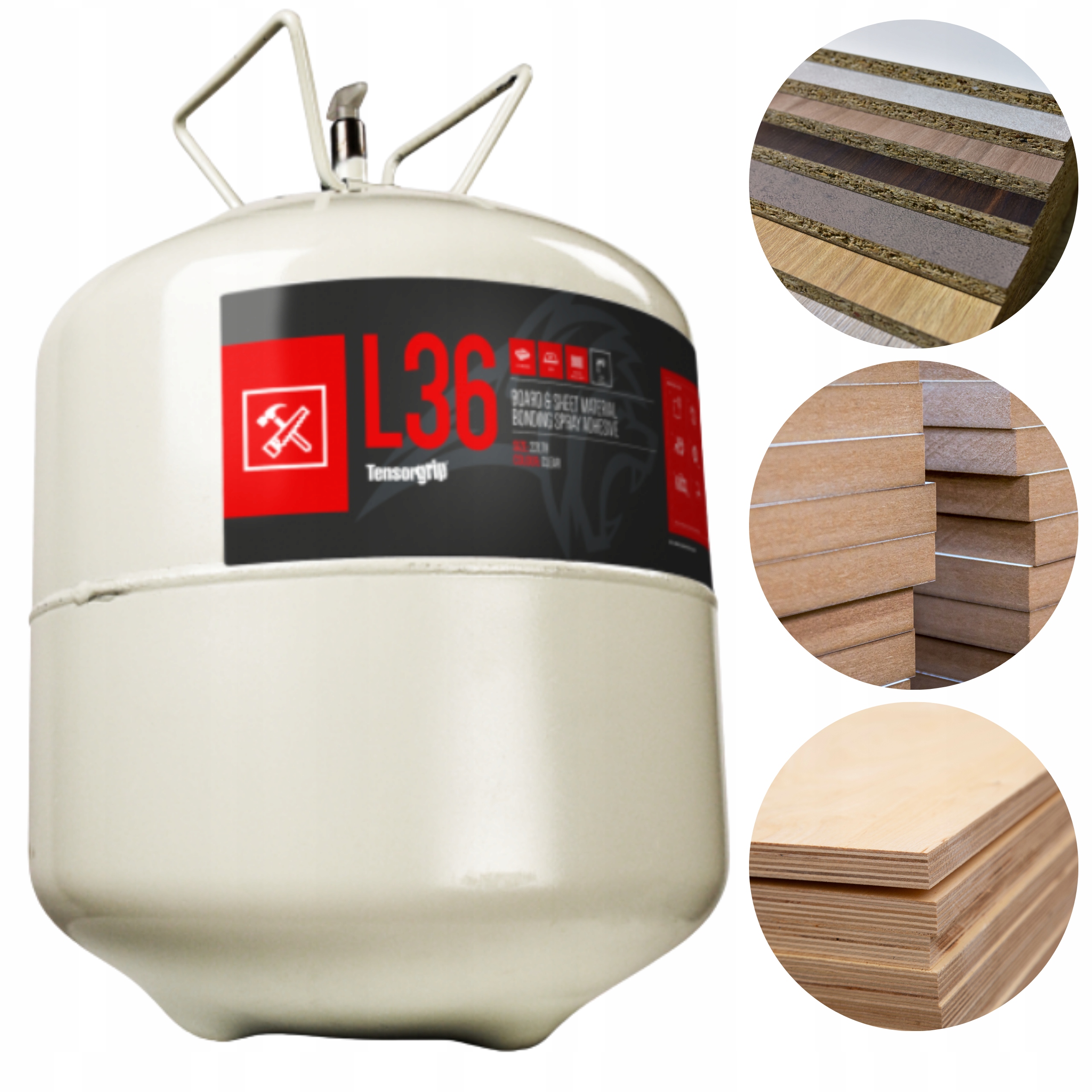 Klej kontaktowy Tensorgrip L36 w butli 22L płyta laminatu Mdf sklejki mocny