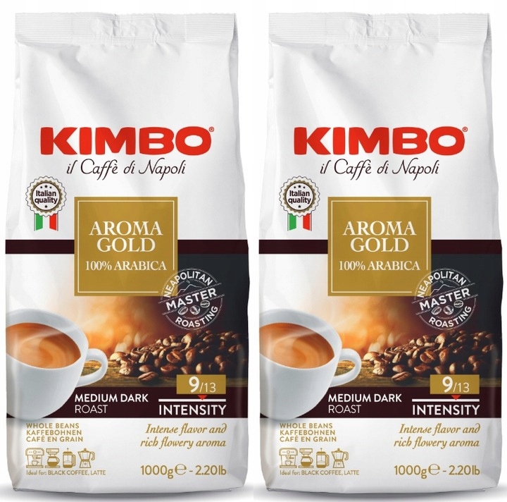 Kawa ziarnista Kimbo Aroma Gold 2x1kg