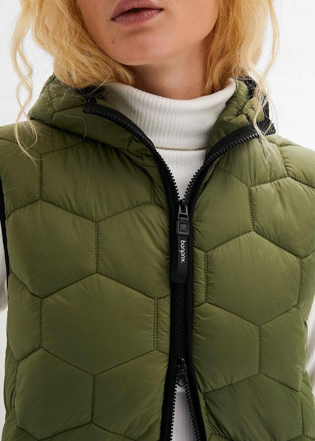 KAMIZELKA PIKOWANA DAMSKA__40 Wzór dominujący bez wzoru