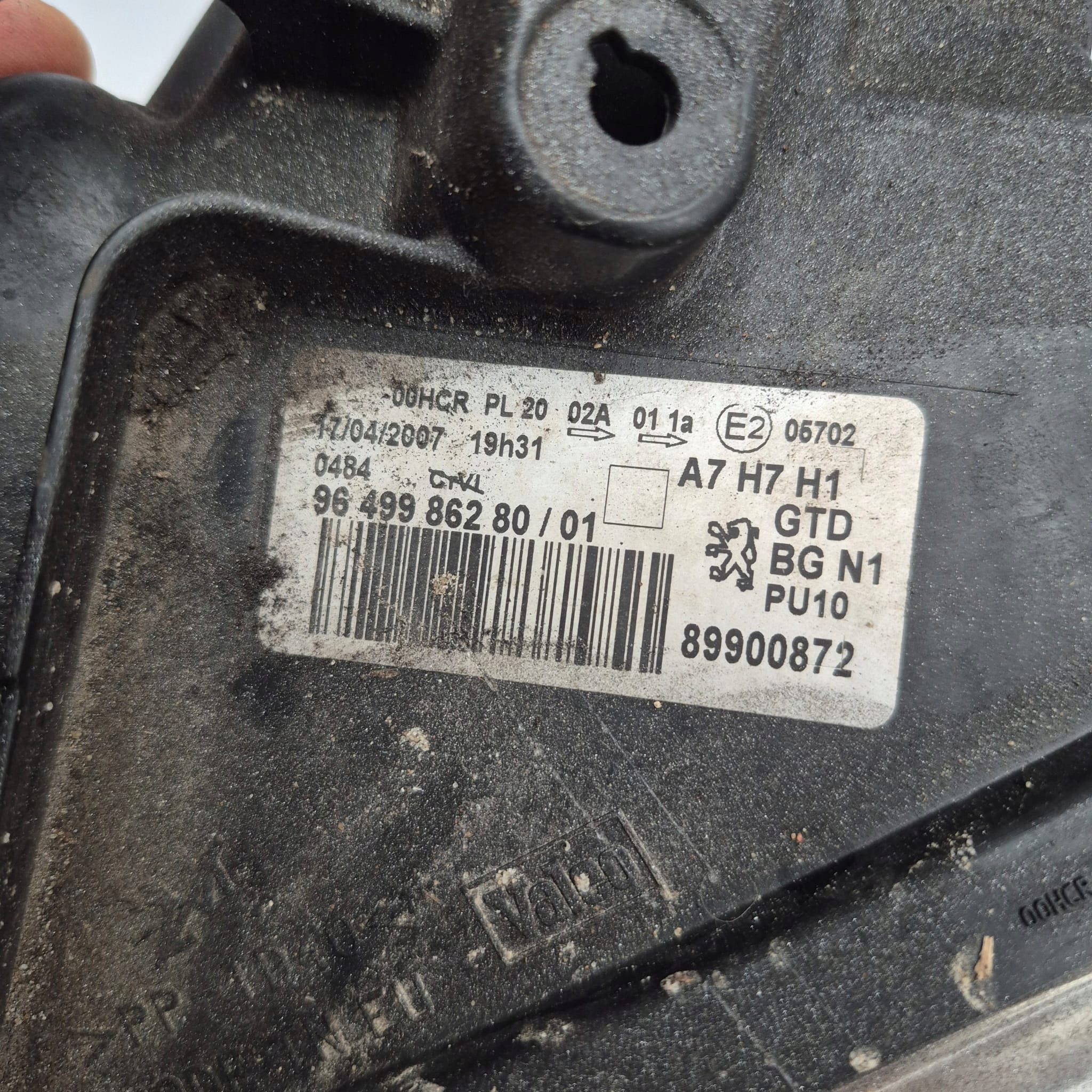 PEUGEOT 207 06-12 light front front left