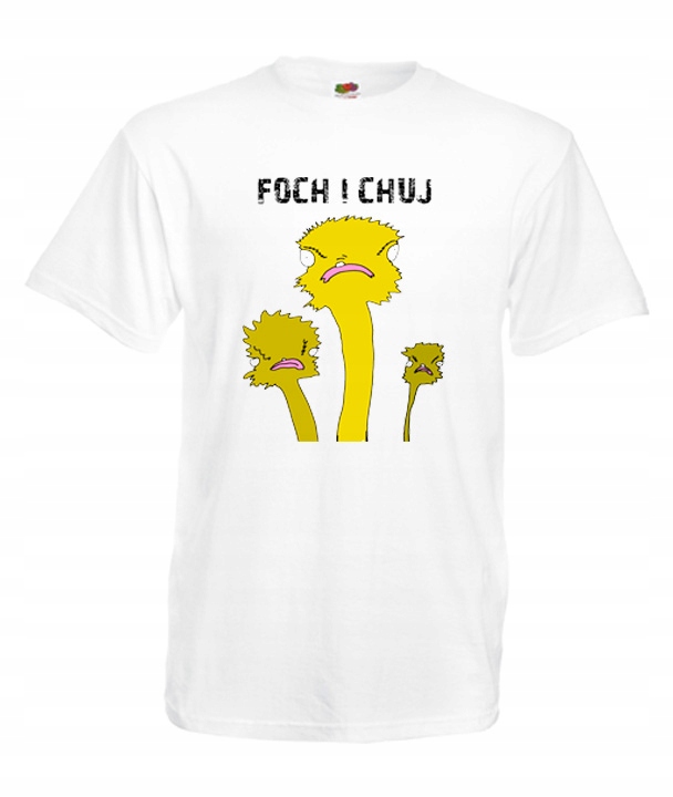 

S Koszulka Męska Foch I Chuj Żółw Żaba Struś