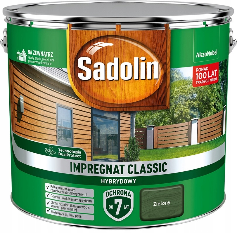 

Sadolin Classic- impregnat, zielony, 9l