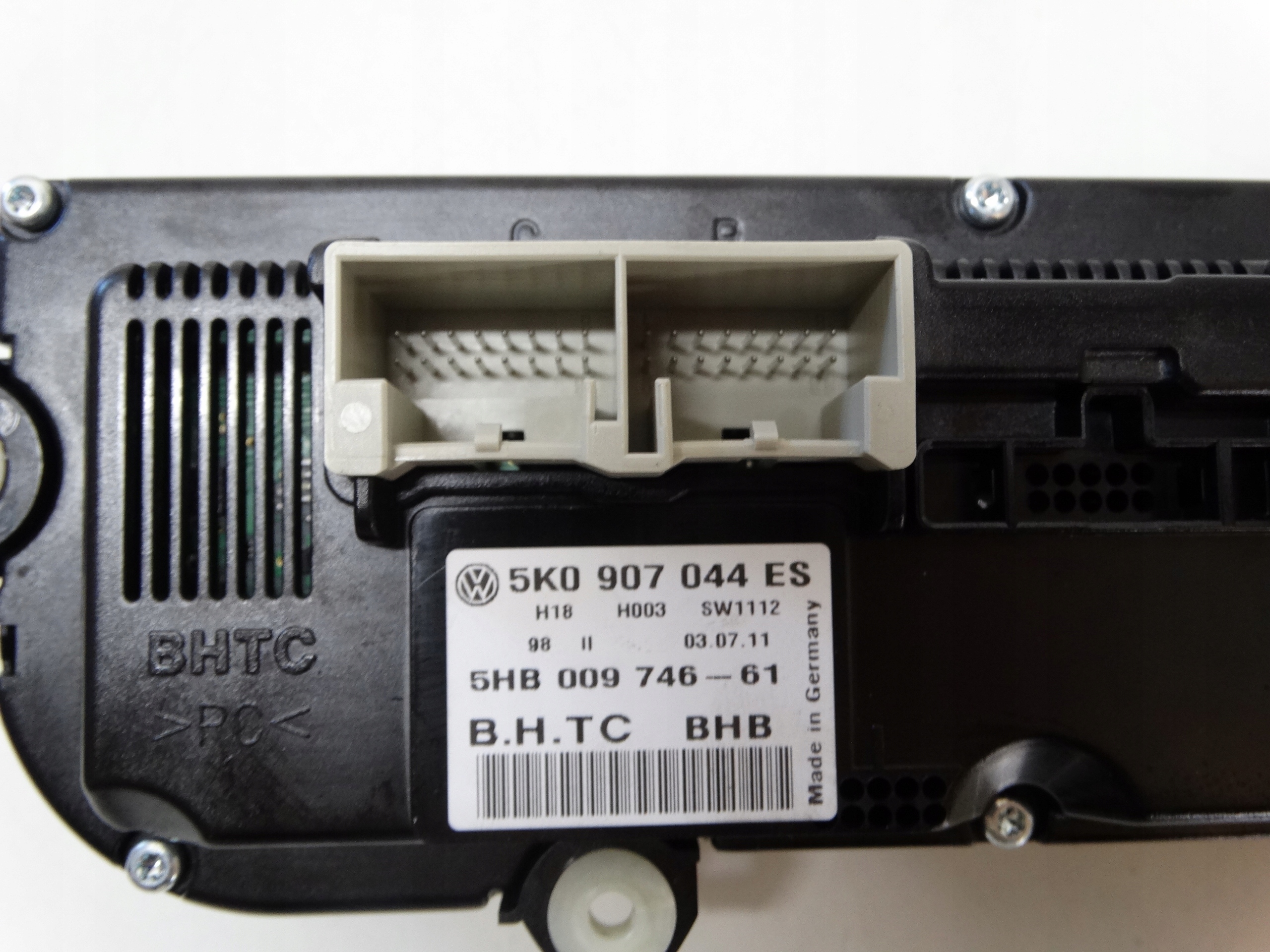 PANEL Bouches buses Climatisateur air conditionné VOLKSWAGEN 5KO907044ES