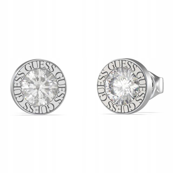Náušnice dámské stříbrné Guess zirkon kolečko