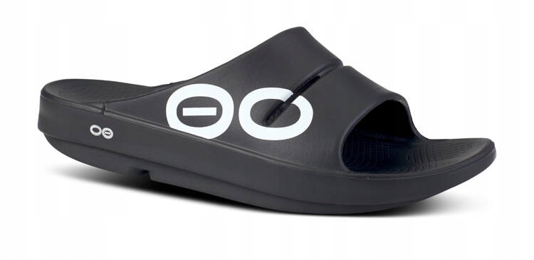 OOFOS Klapki regeneracyjne OOahh Sport Black/White 46