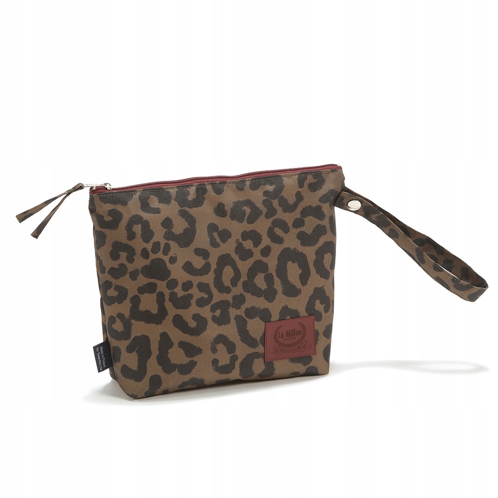 La Millou Kosmetyczka wodoodporna Leopard Choco S by Lamparska podróżna