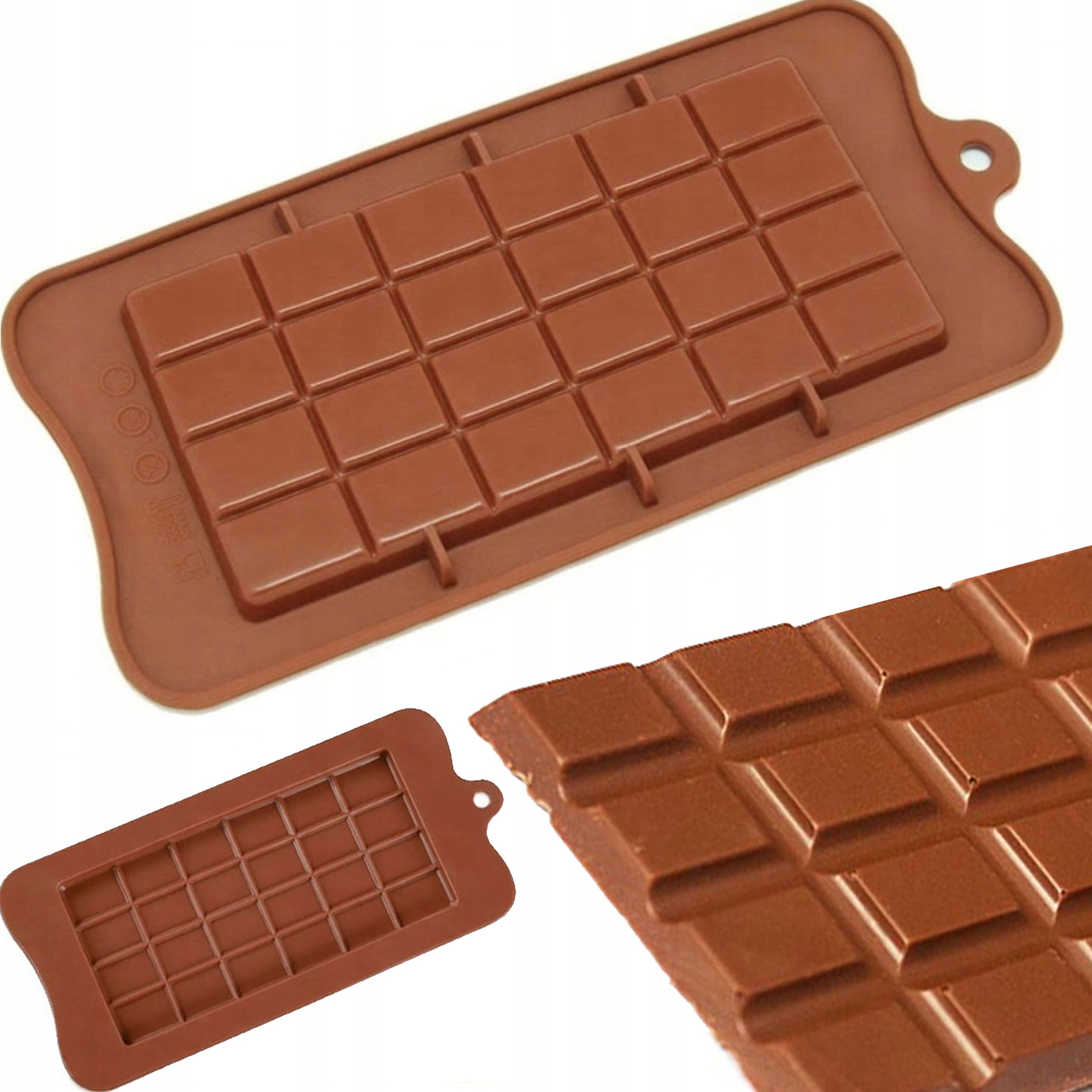 FORMA SILIKONOWA tabliczka CZEKOLADA KOSTKI do CZEKOLADY FOREMKA tabliczki