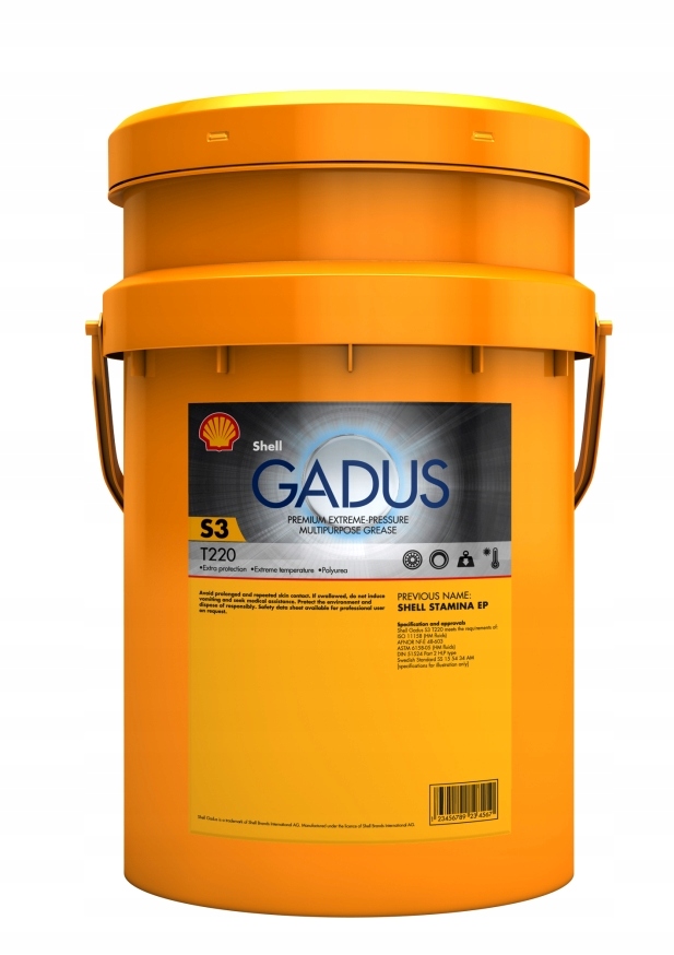 Mazivo Shell Gadus S3 T220 2 ložiská priemysel 18KG