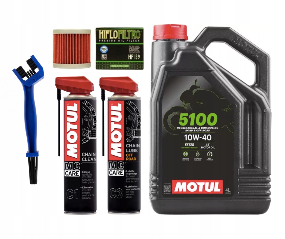 Olejový prehľadový set Arctic Cat 400 DVX Kawasaki Kfx 400 Motul HF139