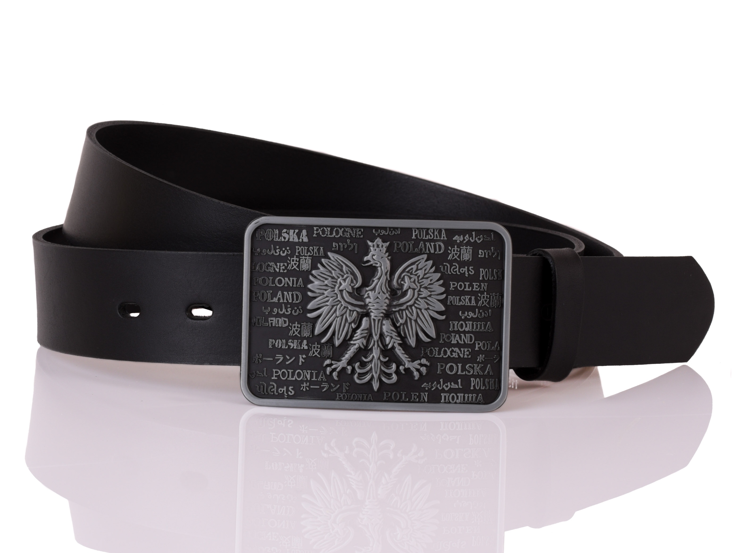 

Skórzany Pasek do spodni Godło Polska 4cm 95 Xxs