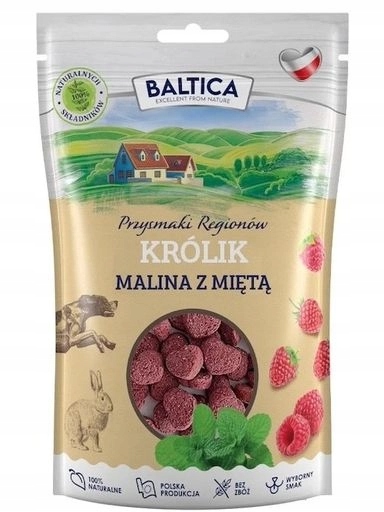 4 x Baltica Snacks Pochoutky regionů Králík s malinou a mátou 100 g