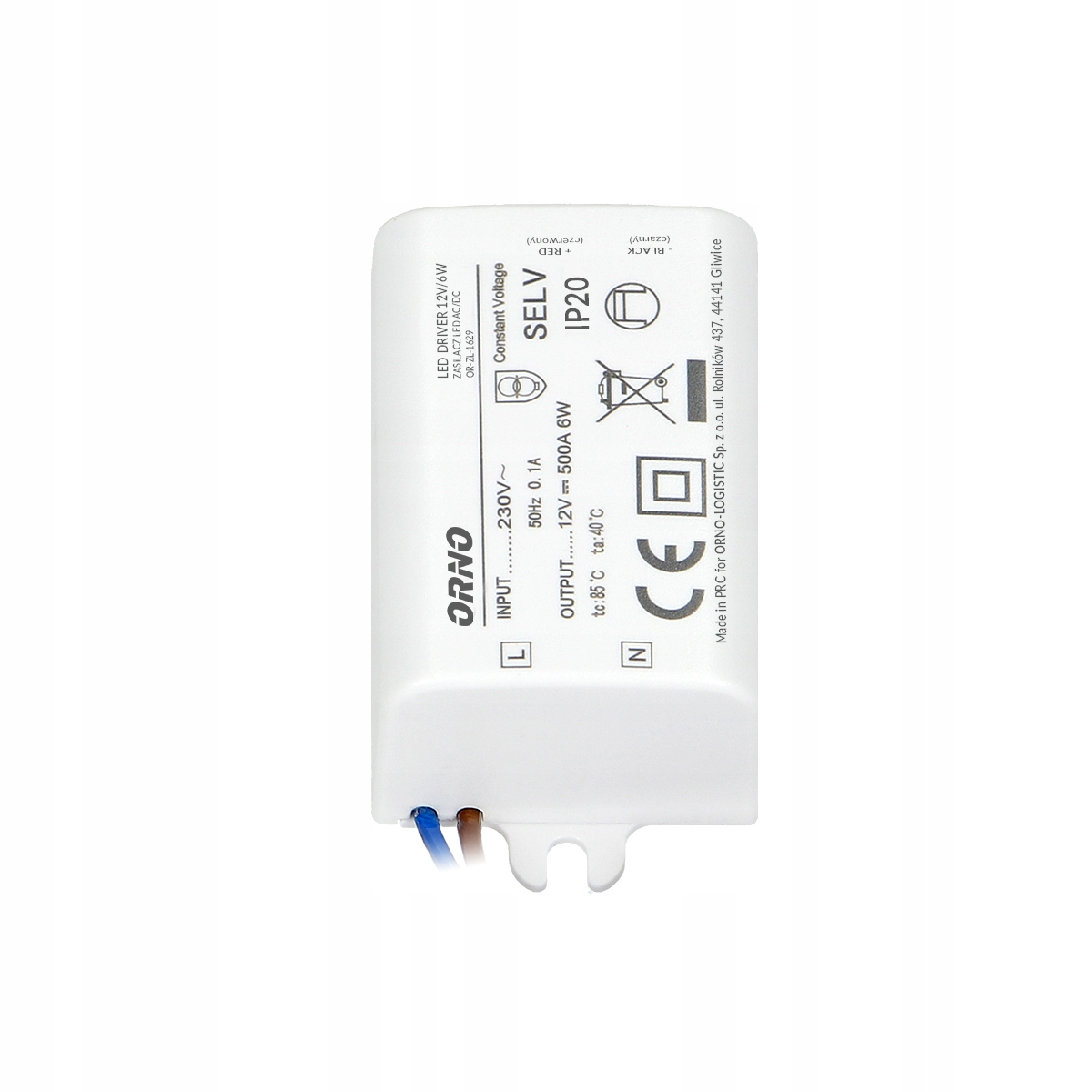

Zasilacz Led Mini 6W 12V IP20 OR-ZL-1629 Orno