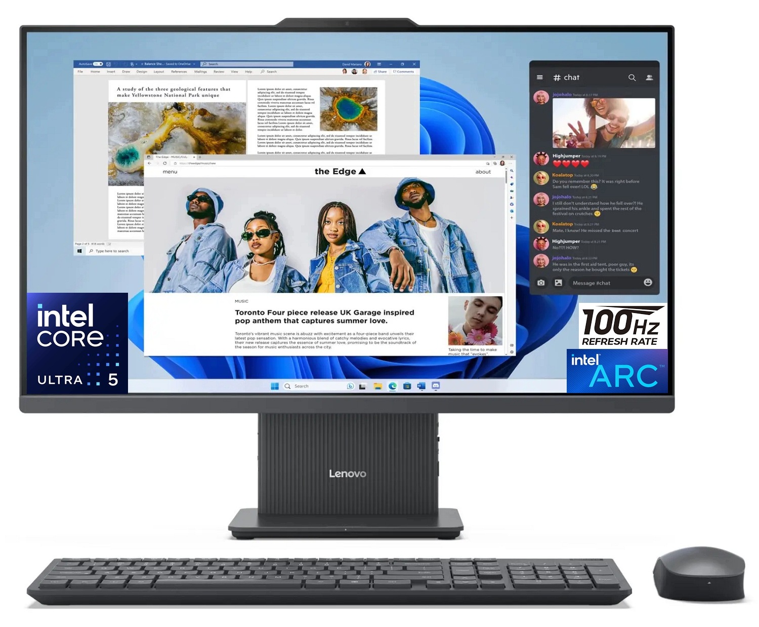 Počítač AiO Lenovo IdeaCentre 24ILL11 23,8" 100Hz Ultra 5 226V 16GB SSD512