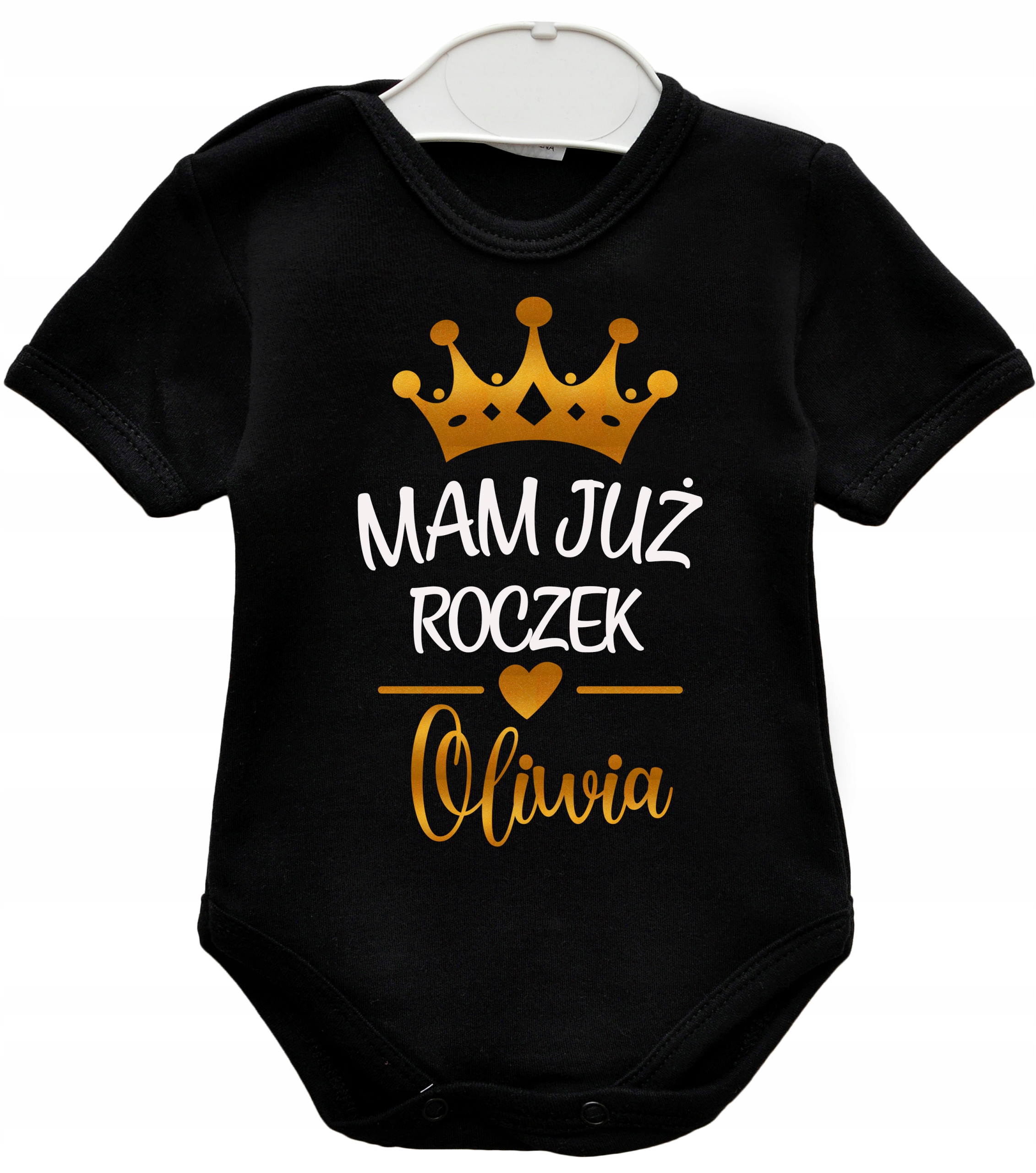 

Body z nadrukiem Rok Mam już roczek Imię r. 86