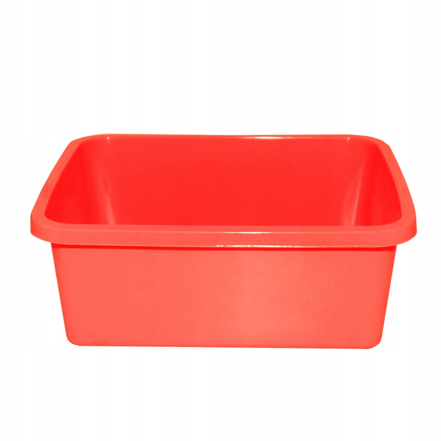 Prostokątna miska 11L czerwona do domu garażu