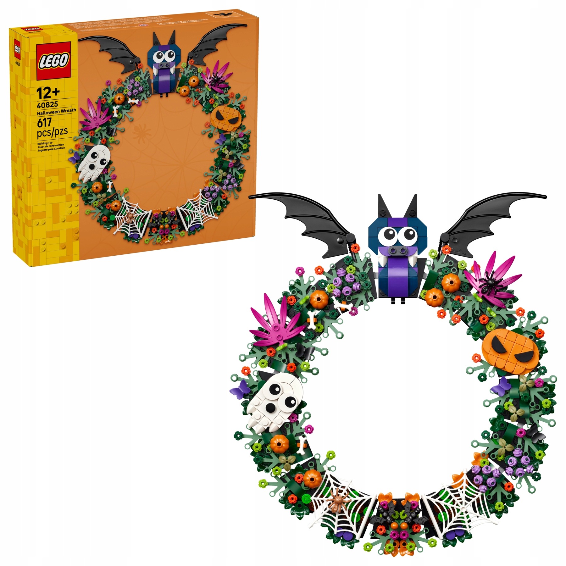 Lego Ostatní 40825 Věnec na Halloween Stavebnice Dekorace Zeď 12+