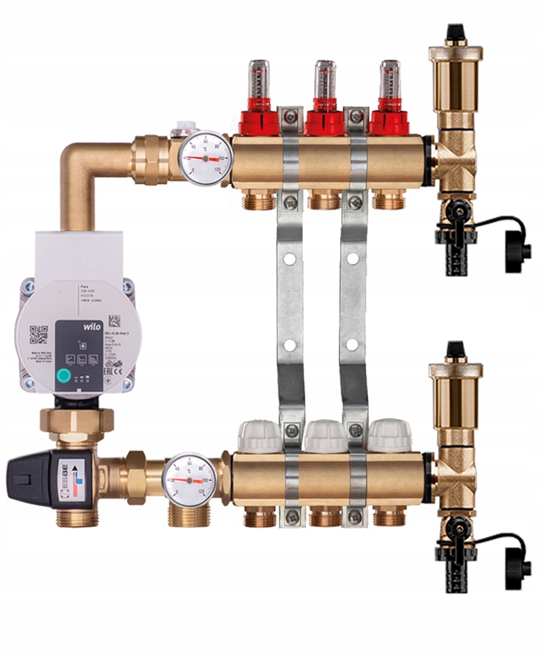 Rozdělovač 3 S Čerpací Skupinou Wilo Pro Podlahovou Krytinu