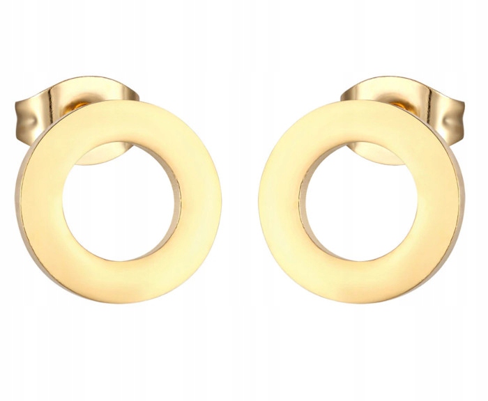 

Kolczyki Złote Kółka Ring Stal Chirurgiczna 316L