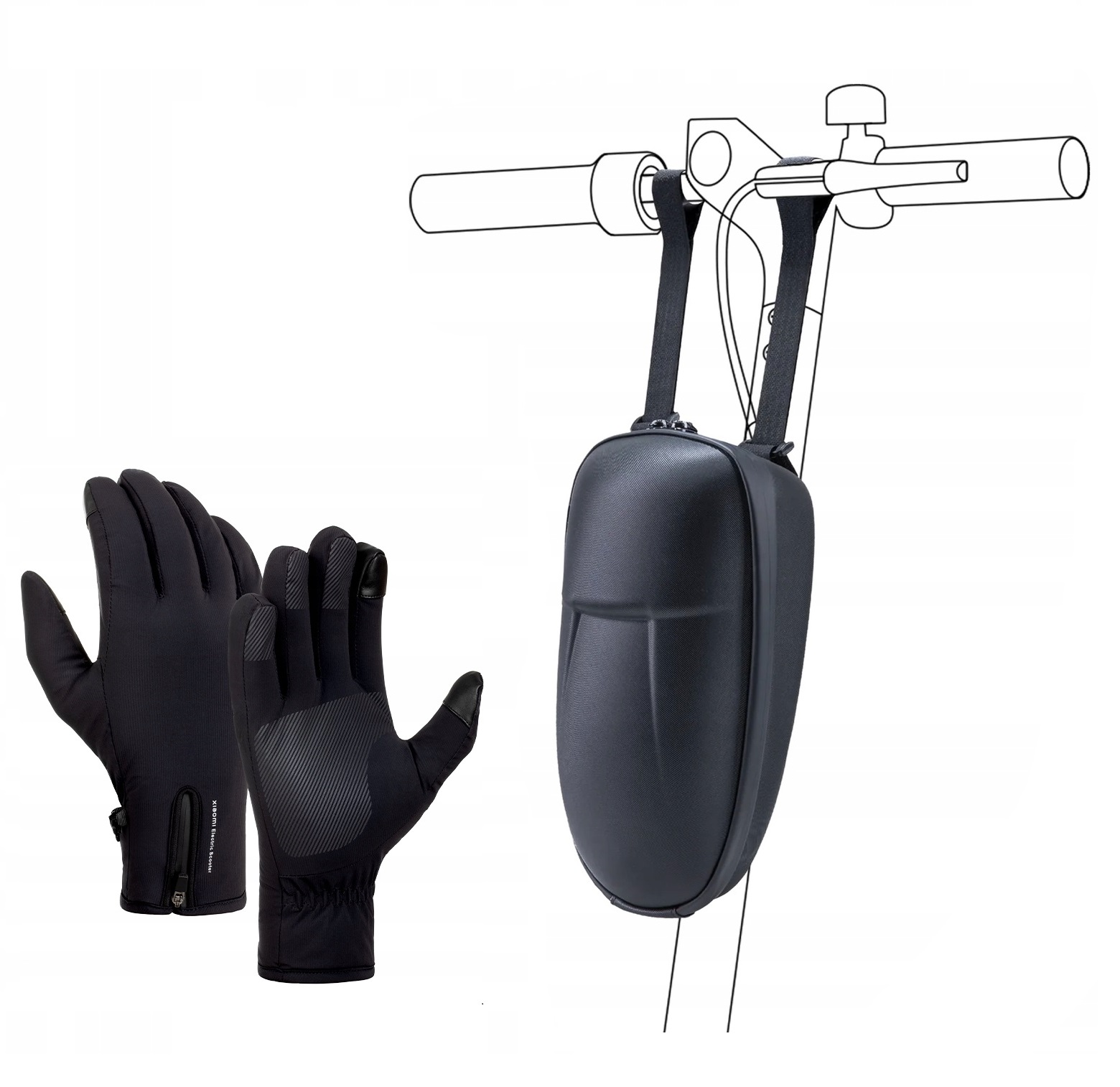 Torba Na Hulajnogę Sakwa Na Kierownicę Xiaomi Scooter Rękawiczki Zimowe