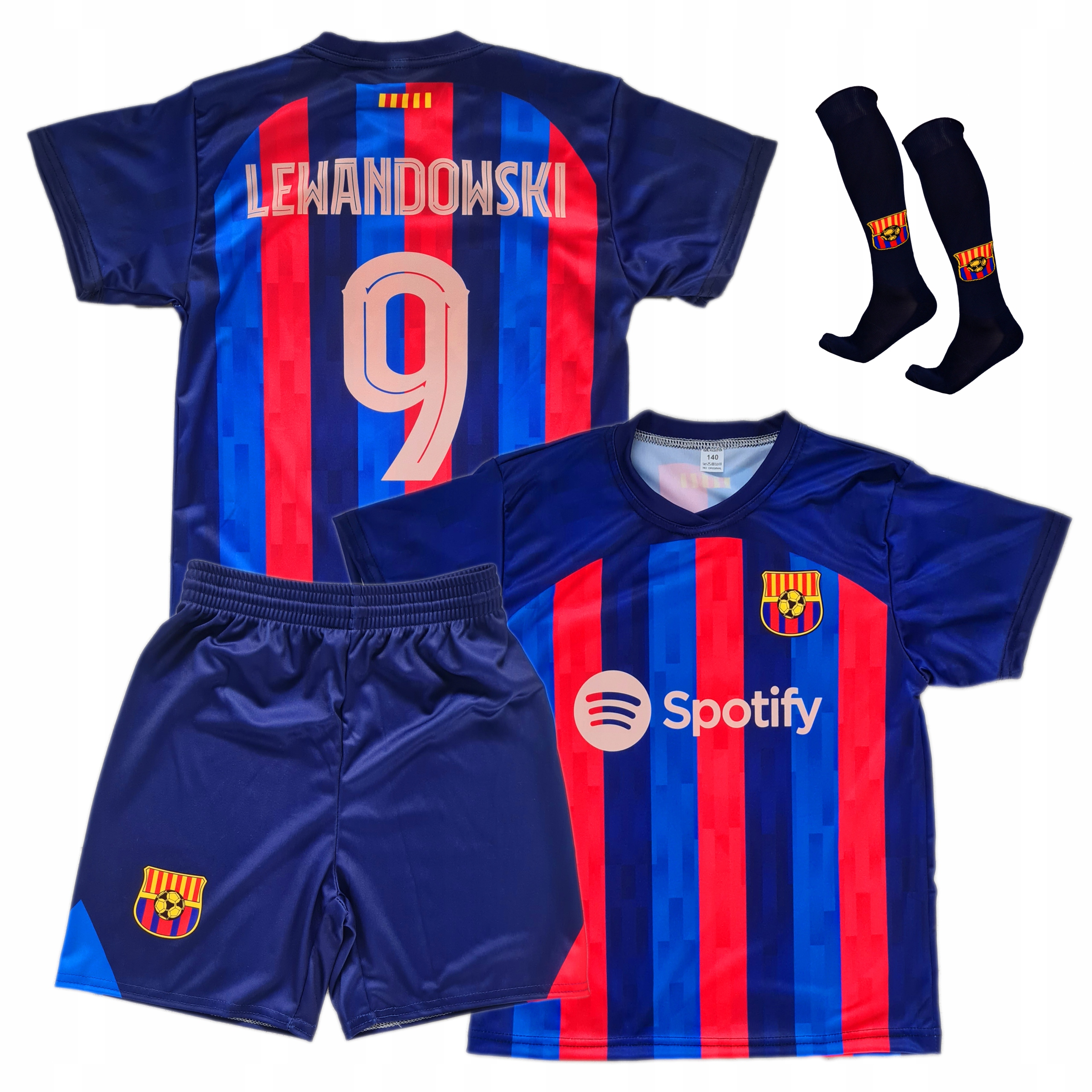 

Komplet Lewandowski Fc Barcelona + Getry 128 cm