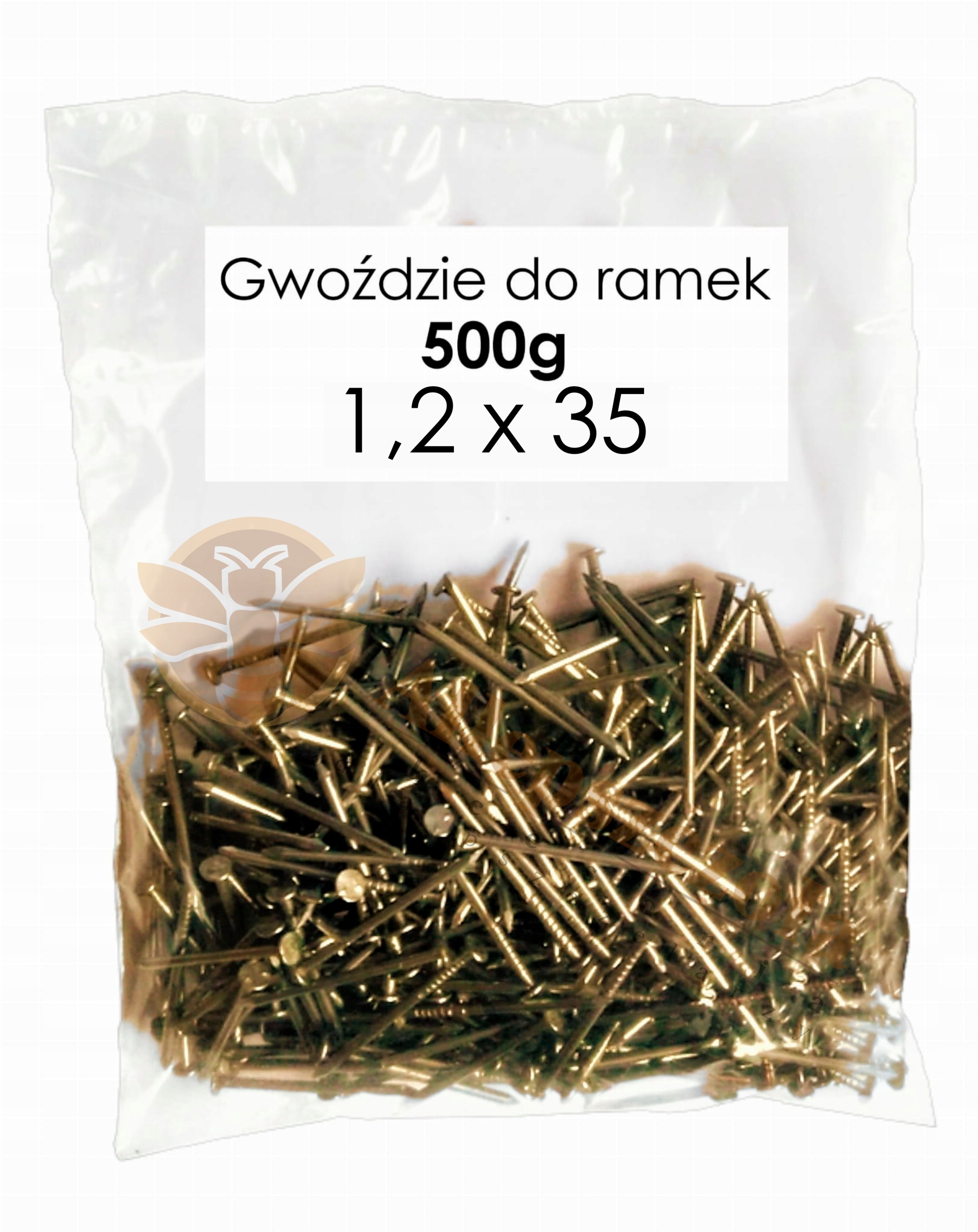 GWOŹDZIE do RAMEK pszczelarskich 1,2x35 - 500g Marka cpo
