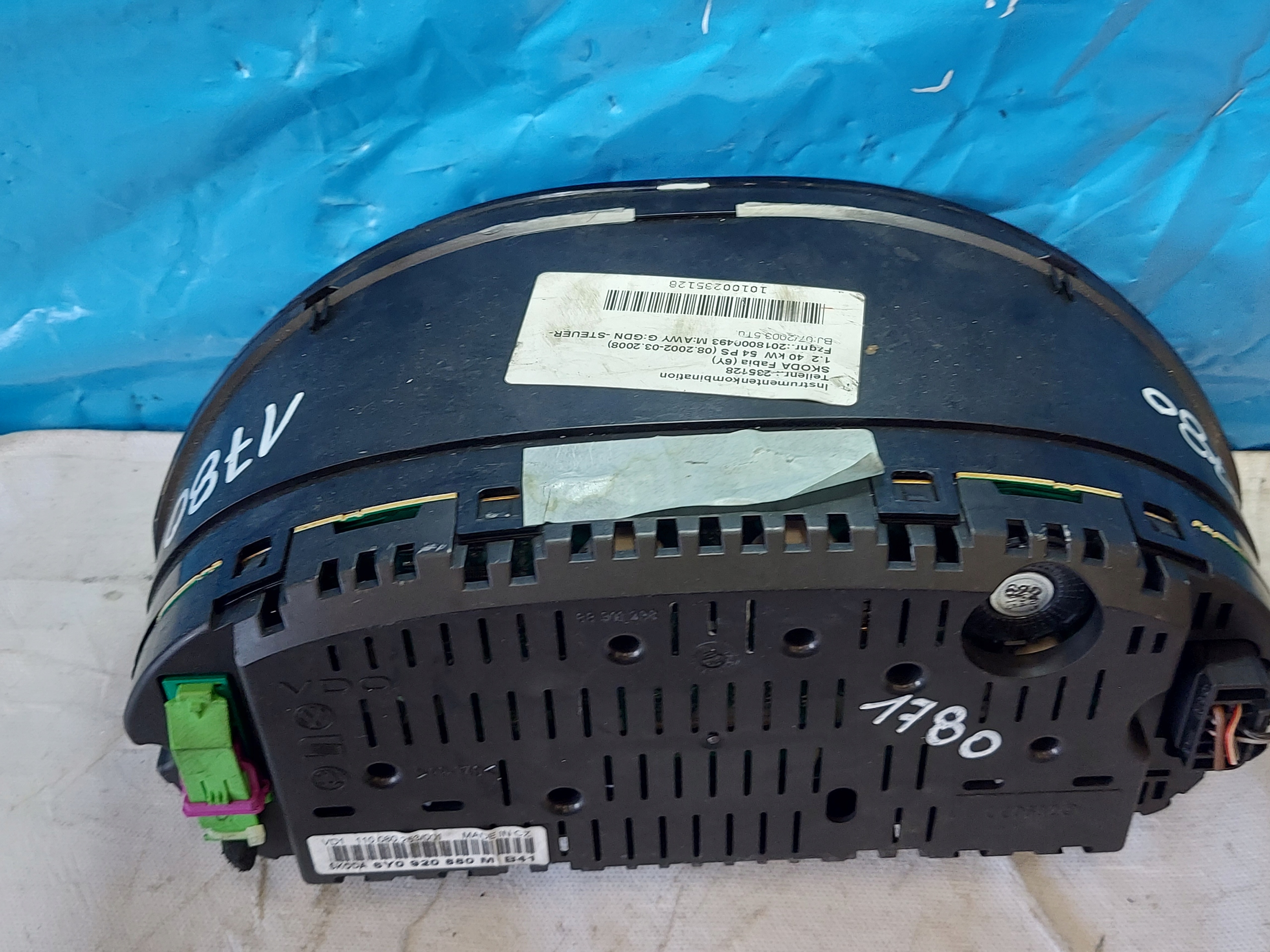 dials clock SKODA FABIA 6Y 1.2 B 6Y0920880M