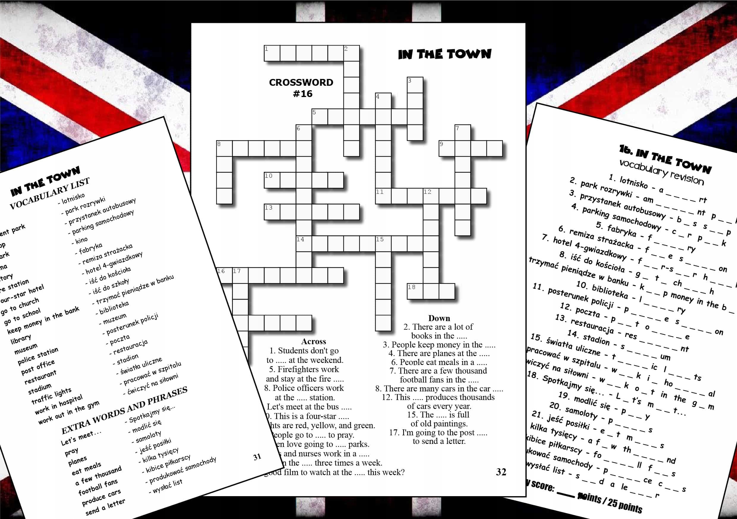 Angielski w krzyżówkach dla klas 4-6 Język nauczany Angielski