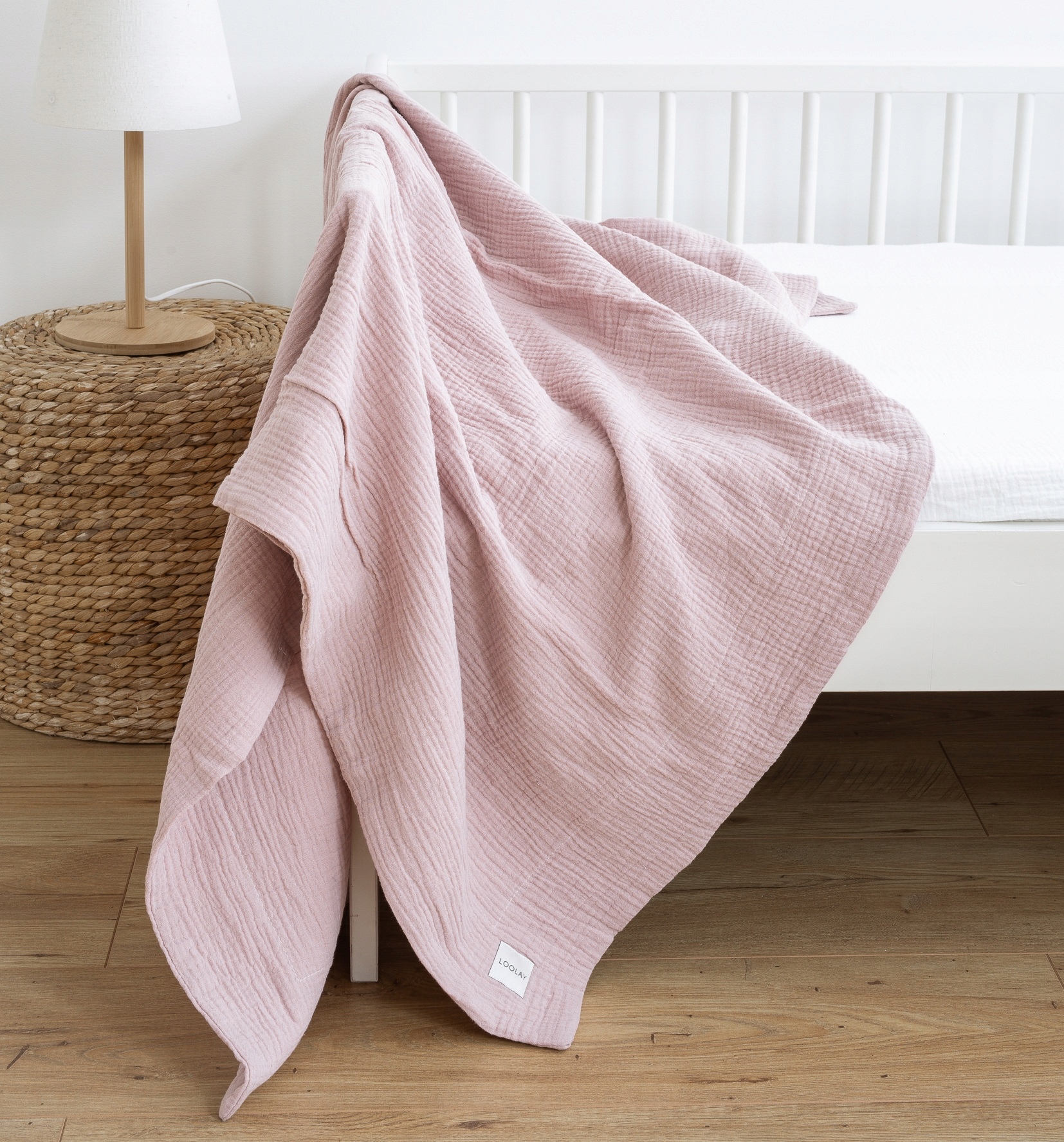 2 warstwowy Koc Muślinowy 150 x 200 cm Muślin 100% bawełna ciepła kołdra