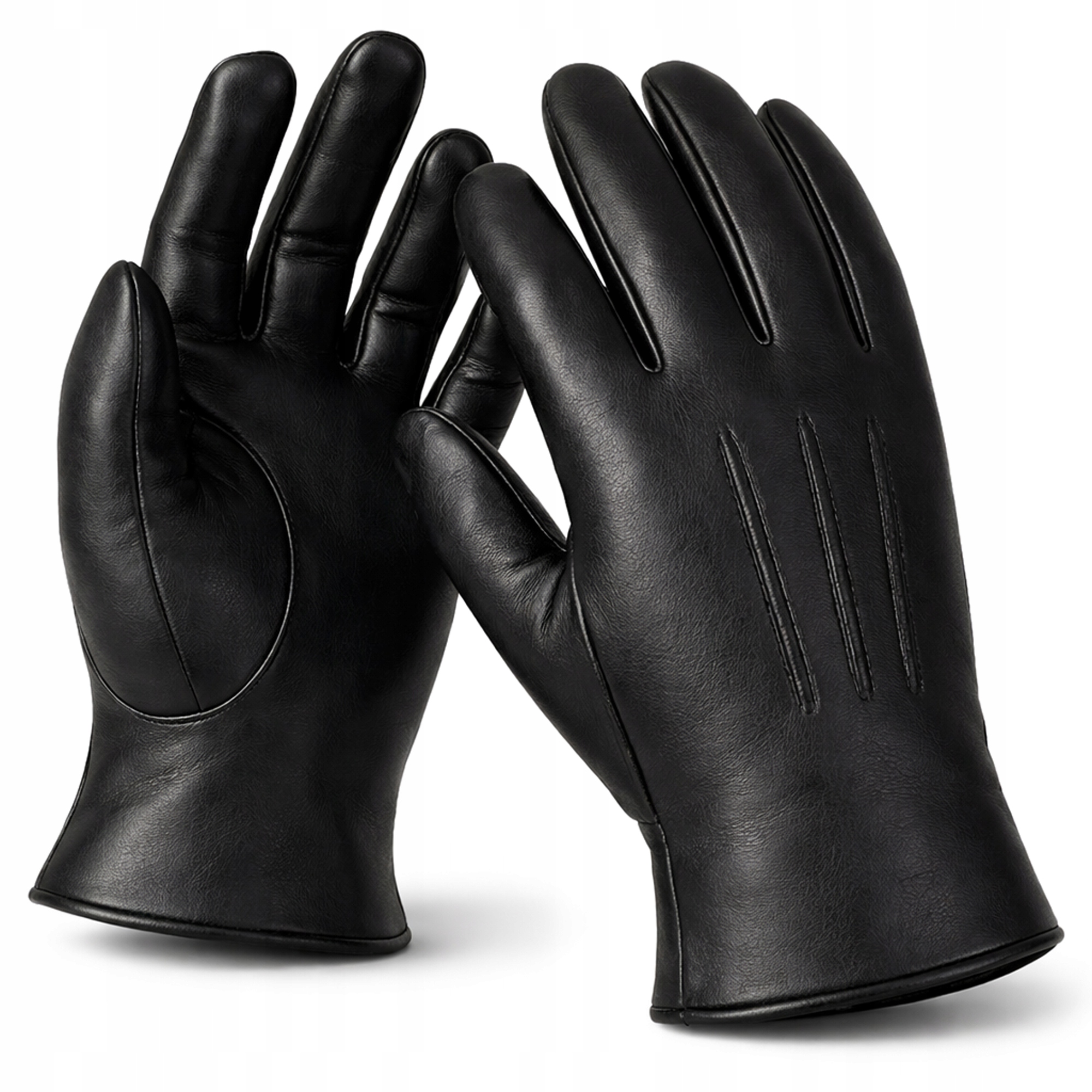 RĘKAWICZKI MĘSKIE SKÓRZANE SKÓRA CIELĘCA NA MISIU L Rozmiar L