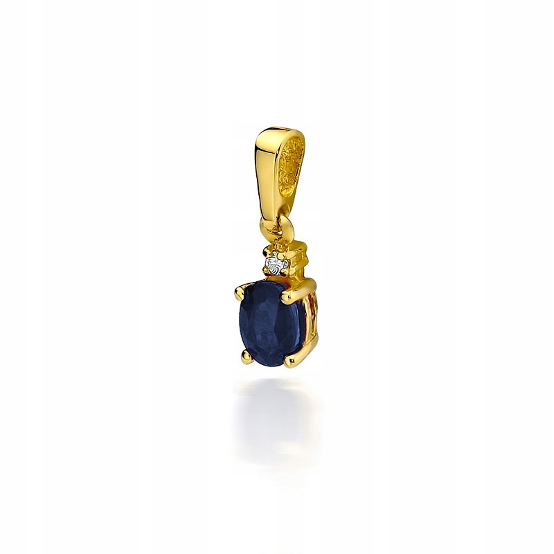 

Złota Zawieszka Klasyczna 585 Szafir 0,70 ct