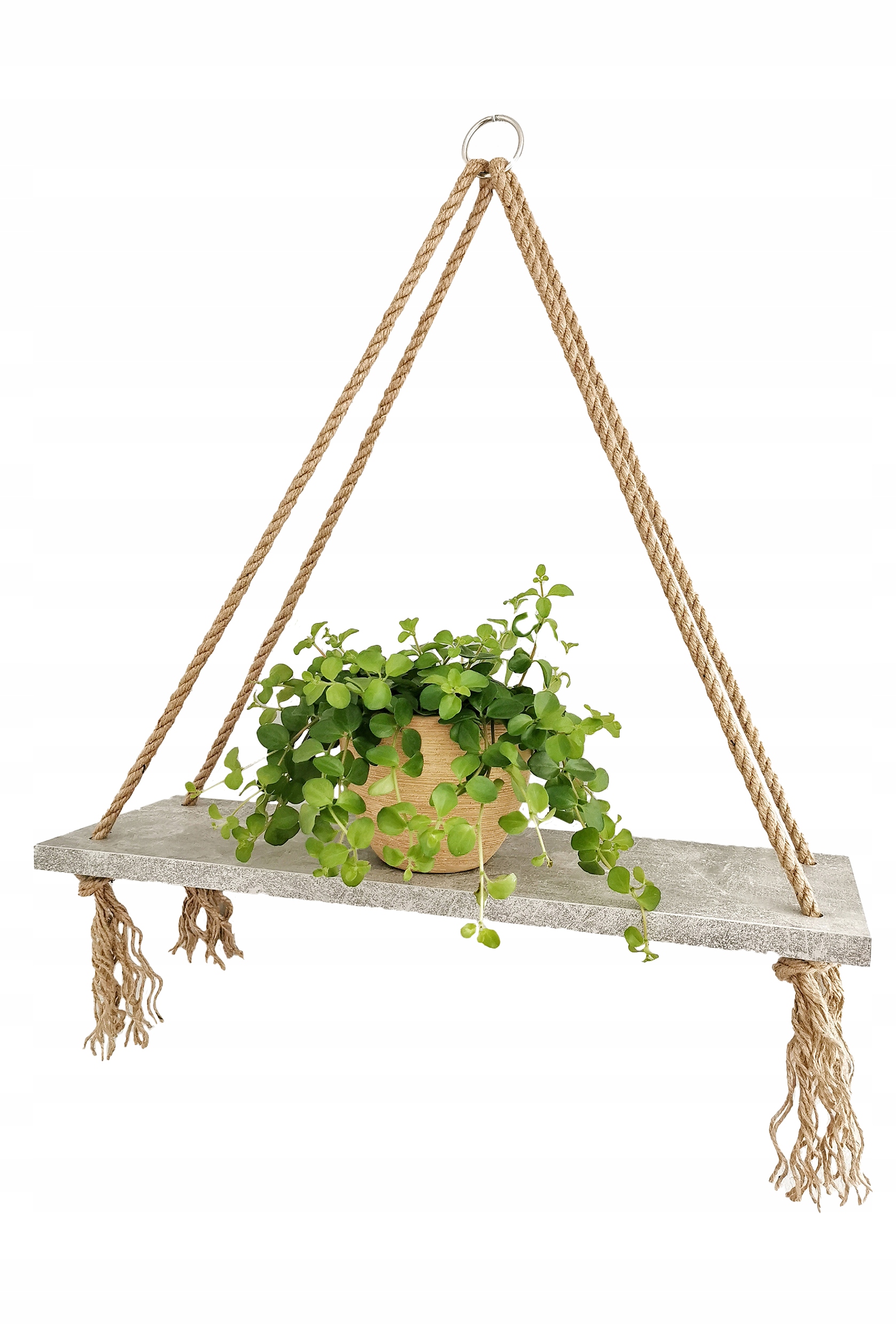 Wisząca półka na linach, sznurach, boho, kolory Marka Dekostera