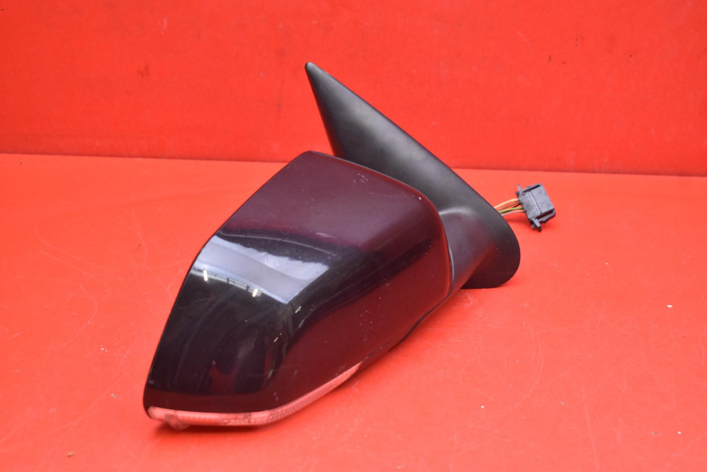mirror right black, 012379 EU SKODA OCTAVIA 2 II 04-08 8 PIN