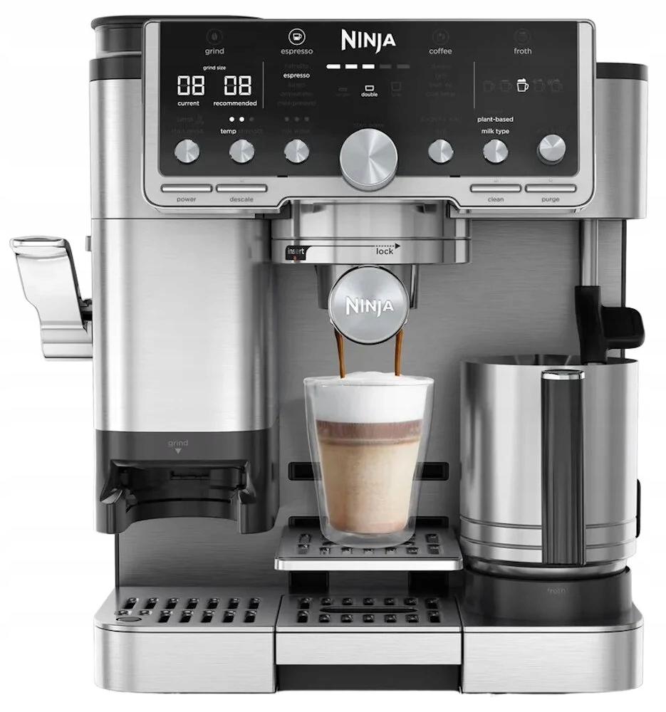 Ekspres ciśnieniowo-przelewowy Ninja Luxe Cafe Pro ES701EU 1650 W srebrny