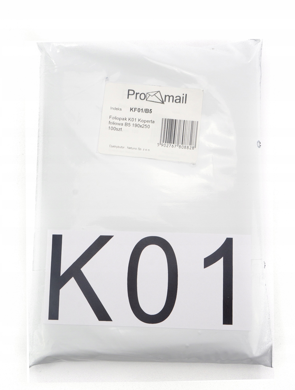 

Foliopaki K01 Koperty foliowe B5 190x250mm 100szt.